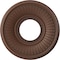 Ekena Millwork Berkshire PVC Medallion (Canopies up to 4 1/2"), 10"OD x 3 1/2"ID x 3/4"P, Metallic Rust CMP10BEDRU - alternate 1